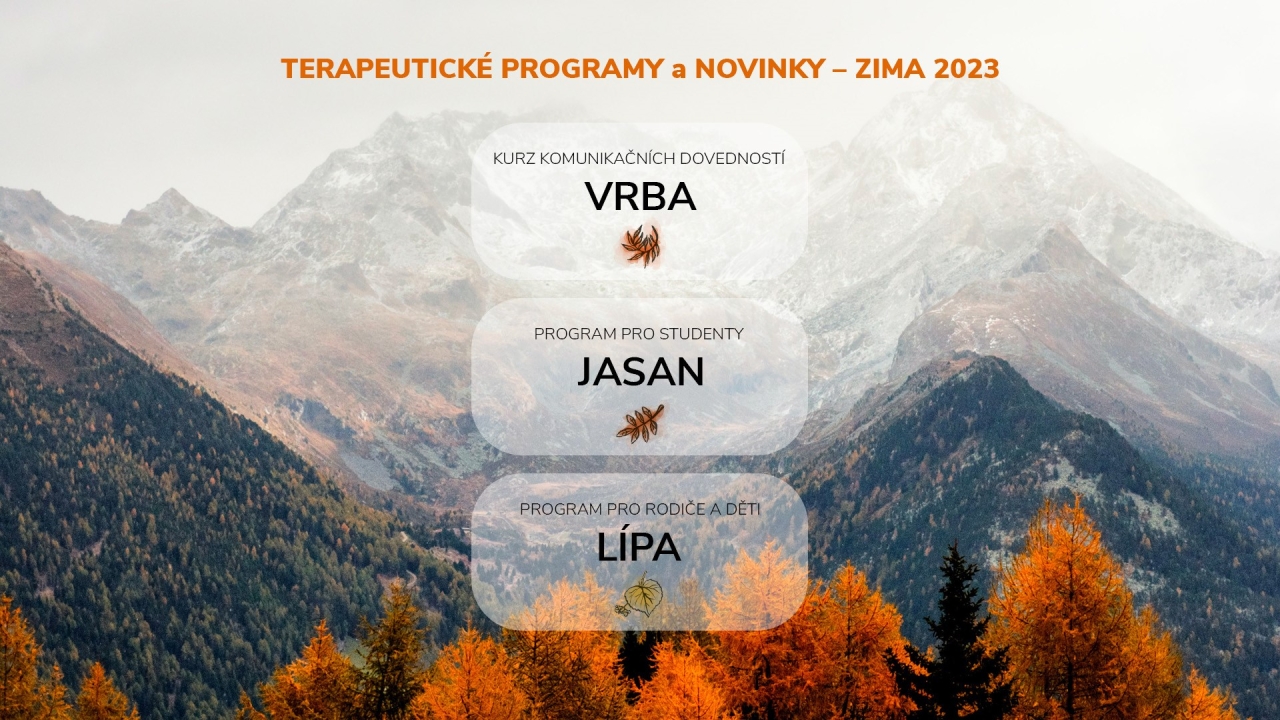 Terapeutické programy a novinky – zima 2023
