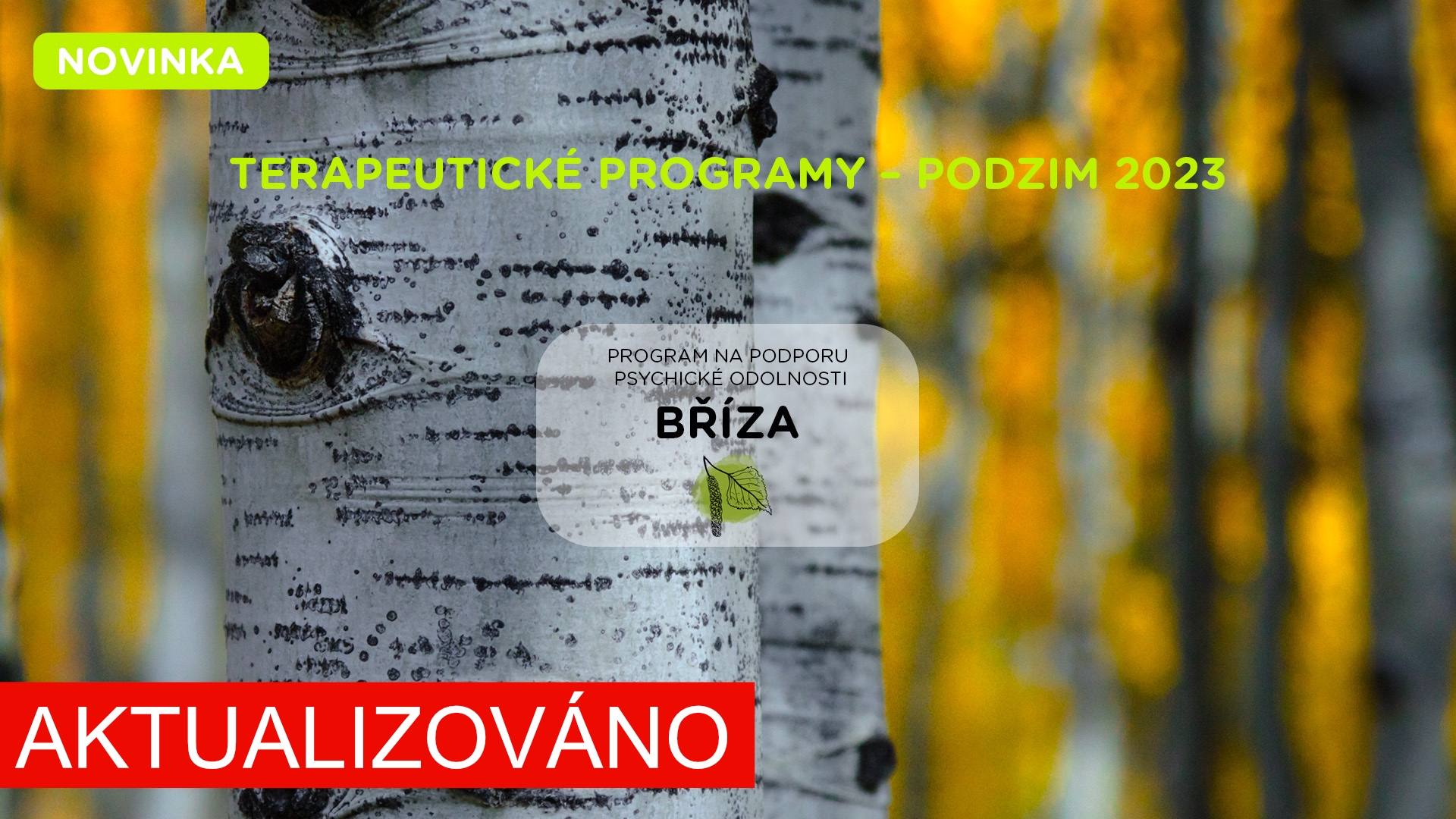Podzim na Ondřejově a nový program Bříza